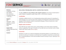 Tablet Screenshot of fontservice.typo.cz