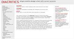 Desktop Screenshot of diacritics.typo.cz